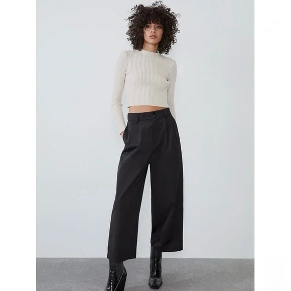 ZARA TECHNICAL FABRIC TROUSERS - Picture 2 of 6